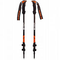 Треккинговые палки Goat Peak+ Mountain MG0006, 60-135 см, Black/Orange, Vse-detyam