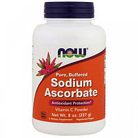 Вітамін C NOW Foods SODIUM ASCORBATE 8 OZ 227 g 119 servings NB, код: 7518566