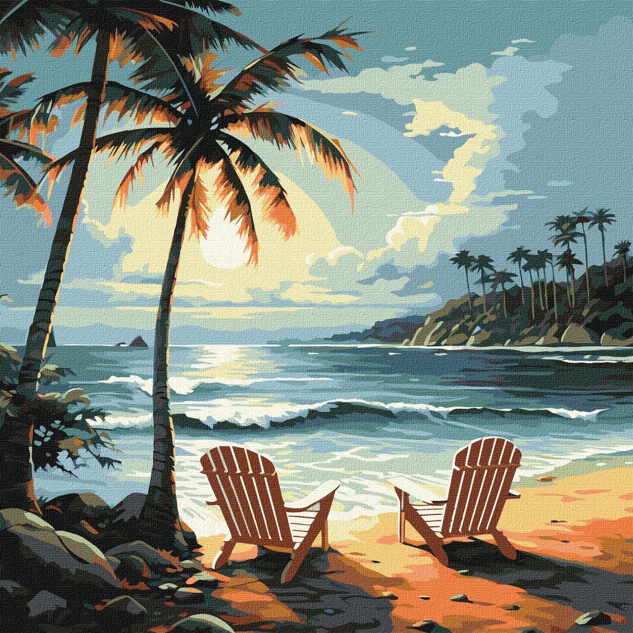 Картина за номерами 40×40 см. Світ для двох ©art_selena_ua Ідейка КНО2789