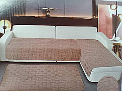 Накидки-дивандеки покривало чохол на диван та крісла, натяжна накидка універсальна на 3 полотна.