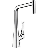 Смеситель для кухонной мойки Hansgrohe Metris 14820000 хром QT, код: 8406931