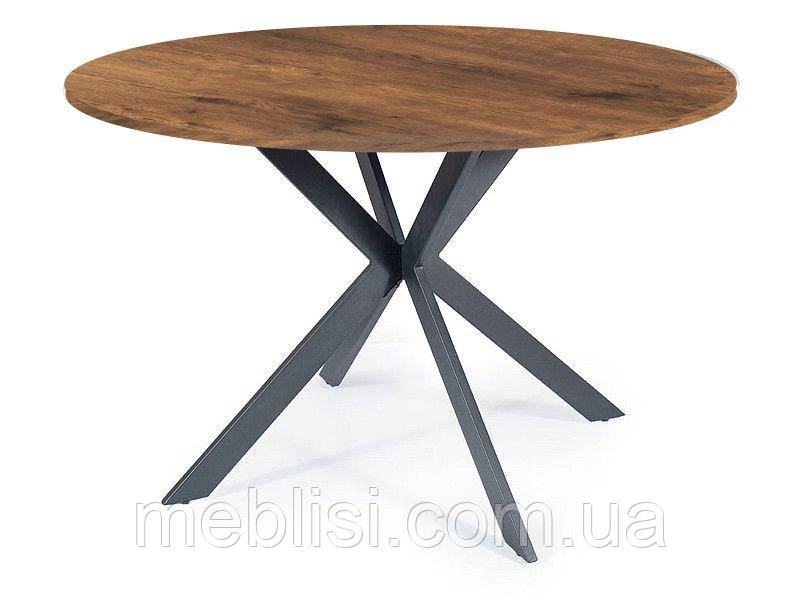 Стіл круглий 90 TALIA II горіх/чорний 90х90х76 (Польща Signal)
