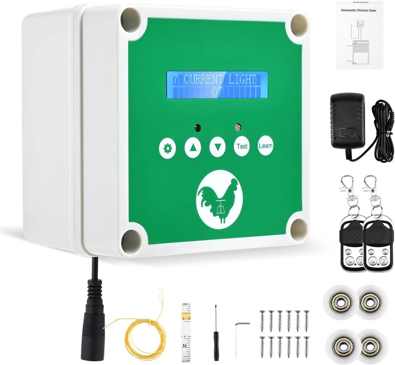 Автоматичний курник Kotsy, водонепроникний, темно-зелений, фото 1