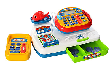 Касовий апарат ігровий дитячий Мій магазин дисплей ваги світлові та звукові ефекти