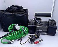 Автомобильный воздушный компрессор двухпоршневой (85л/мин 10Атм двухпоршневой), DEV