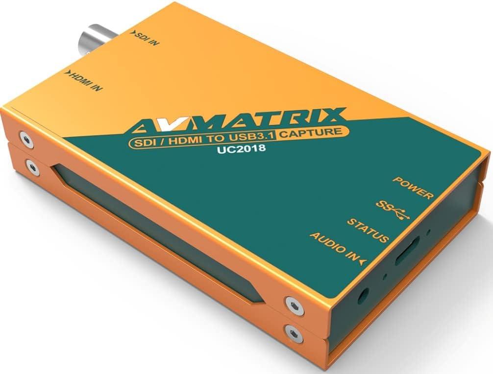 AVMATRIX UC2018 HDMI/SDI to USB3.1 Type-C Нестиснене захоплення відео; HDMI або SDI вхід та USB 3.1 Gen1 (USB3.0), фото 1
