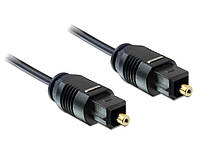 Кабель аудіо оптичний Delock Toslink 2.0m D2.2mm Optical S PDIF чорний (70.08.2880) QT, код: 7454605