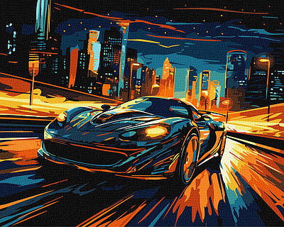 Картина за номерами 40×50 см. Нічне місто ©art_selena_ua Ідейка КНО3644