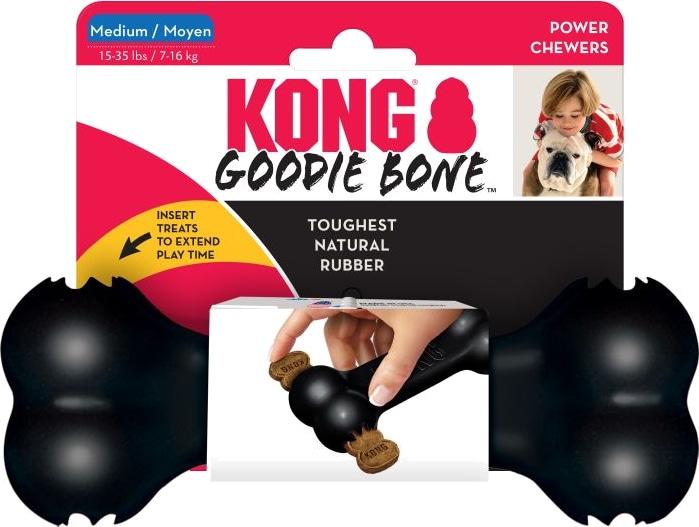 Гумові іграшки для середніх порід собак суперміцна кістка-годівниця KONG Extreme M Pan