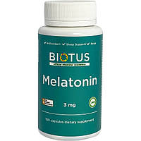Мелатонин Melatonin Biotus 3 мг 100 капсул QT, код: 7289521