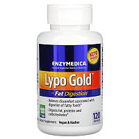 Оптимизатор переваривания жира Lypo Gold Enzymedica ферменты 120 капсул QT, код: 7699846