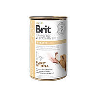 Влажный корм для собак с заболеванием печени Brit GF Veterinary Diets Dog Hepatic 400 г (8595 NB, код: 7620751