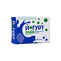 Йогурт-лайк Красота и Здоровье 30 капсул по 400 мг QT, код: 6870095