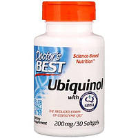 Коэнзим Doctor's Best Ubiquinol with Kaneka 200 mg 30 Softgels DRB-00274 QT, код: 7517676