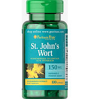 Звіробий Puritan's Pride St. John's Wort Standardized Extract 150 mg 100 Caps QT, код: 7619301