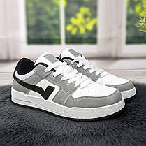 Кросівки кеди жіночі білі із сірим Swin-shoes 4424, фото 6