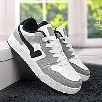 Кросівки кеди жіночі білі із сірим Swin-shoes 4424, фото 3