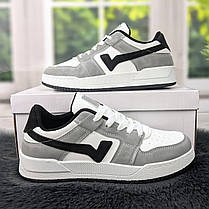 Кросівки кеди жіночі білі із сірим Swin-shoes 4424, фото 5