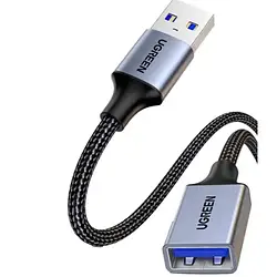 Кабельний подовжувач Ugreen US115 USB 3.0(тато)-USB(мама) 0.5m Black (UGR-10494)