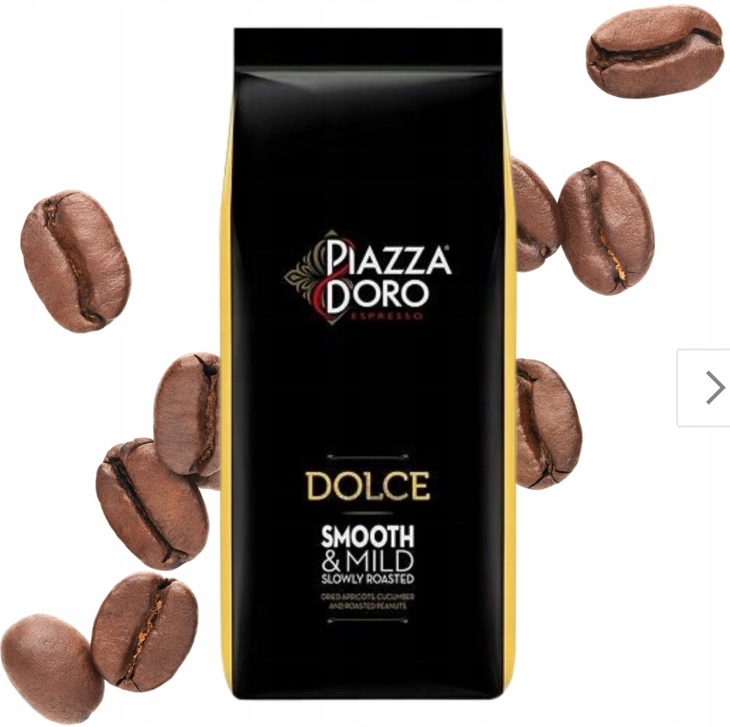 Кава в зернах PIAZZA D’ORO DOLCE 1кг, дуже смачна кава 100% арабіка, Оригінал Jacobs Professional