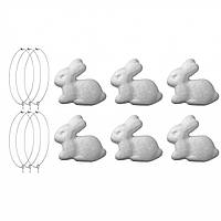 Набор пенопластовых заготовок SANTI "Маленькие кролики", 6,5 см, 6 шт.