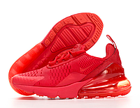 Кроссовки женские Nike Air Max 270 красные, Найк Аир Макс 270 текстильные. код KD-14634