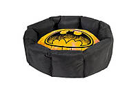 Лежанка для собак со сменной подушкой WAUDOG Relax Бэтмен 1 L 49х59х20 см Черный (226-0150) OB, код: 7687842