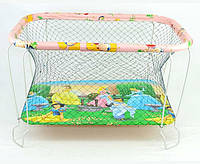 Манеж KinderBox Принцессы 95 х 75 х 60 см Multicolor (35109) US, код: 8237223