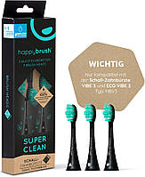 3шт насадки для электрической звуковой зубной щетки happybrush Eco VIBE 3