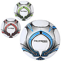 Мяч футбольный 2500-220 размер 5, ПУ1,4мм, ручная работа, 32 панели, 420-440г, 3 цвета, кул.
