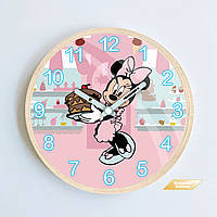 Дитячий настінний годинник Міні Маус, Годинник на стіну, Годинник в спальню, Подарунок на ДН, Декор, Часи
