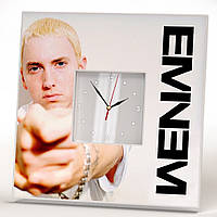 Стильные часы "Эминем. Eminem" реп подарок для фанатов, музыкантов и любителей музыки, рэперов