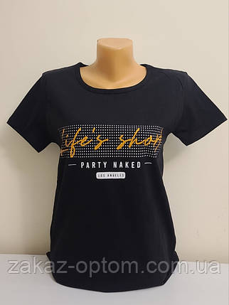 Футболка жіноча оптом (S-M-L-XL) Туреччина-118861, фото 1