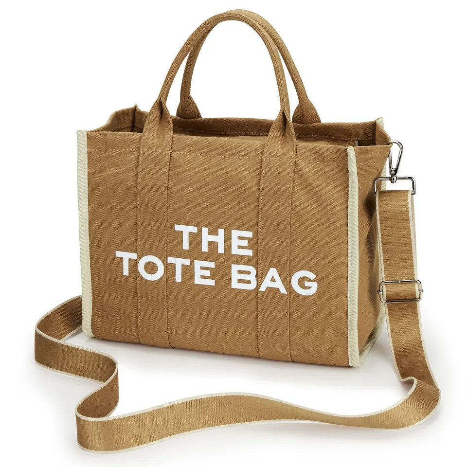 The tote bag жіноча сумка з текстилю в стилі Marc Jacobs.