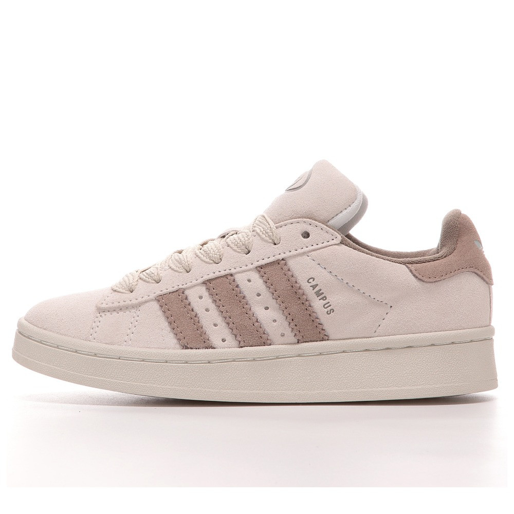 Жіночі кросівки Adidas Campus 00s Chalk White Brown IG5996, замшеві кросівки адідас кампус, фото 1