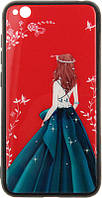 Чехол-накладка TOTO Glass Fashionable Case Xiaomi Redmi Go Green Dress Girl