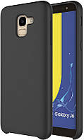 Чехол-накладка TOTO Liquid Silicone case Samsung Galaxy J6 2018 Black