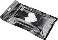 Чехол-накладка TOTO Glass Fashionable Case Apple iPhone X White Heart on Black
