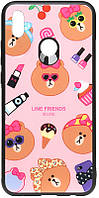 Чехол-накладка TOTO Cartoon Print Glass Case Huawei P Smart Z Line friends Linc