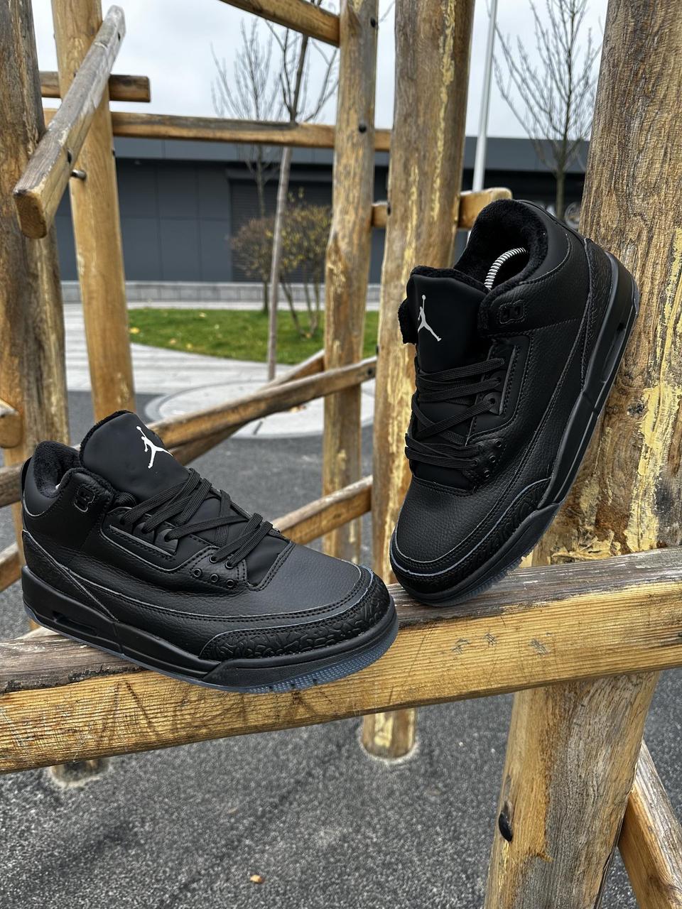 ЗИМКИ Кросівки Nike Jordan, чорні з хутром