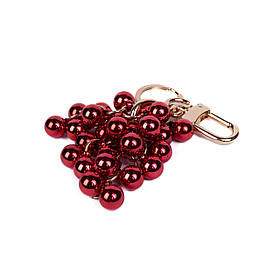 Брелок-прикраса "Гроно 2", колір фуксія