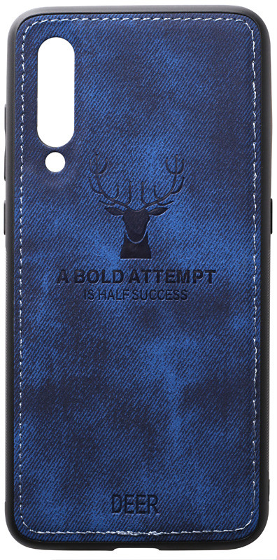 Чохол-накладка TOTO Deer Shell With Leather Effect Case Xiaomi Mi 9 Dark Blue