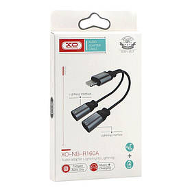 Перехідник XO NBR160A audio adaptor Lightning to double Lightning sale