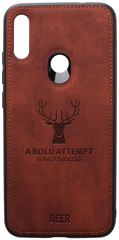 Чохол-накладка TOTO Deer Shell With Leather Effect Case Xiaomi Redmi Note 7 Brown