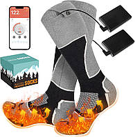 Носки с подогревом, перезаряжаемые носки с подогревом для мужчин и женщин, электрические носки с подогревом