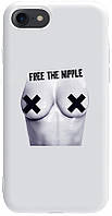 Чехол-накладка TOTO Pure TPU 2mm Print Case Apple iPhone 7/8/SE 2020 #55 Free Nipple White