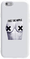 Чехол-накладка TOTO Pure TPU 2mm Print Case Apple iPhone 6/6s #55 Free Nipple White