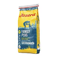 Сухой корм для кормящих собак и щенков с домашней птицей Josera Family Plus 15 кг