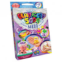 Набор креативного творчества Пластилиновое мыло Danko Toys PCS-02 Play Clay Soap мал укр 4 цв GT, код: 8240084