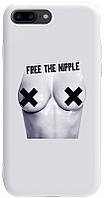 Чехол-накладка TOTO Pure TPU 2mm Print Case Apple iPhone 7 Plus/8 Plus #55 Free Nipple White